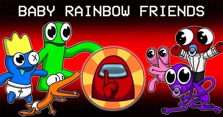 Are You BABY RAINBOW FRIENDS From Among Us, Minecraft Or Roblox?
