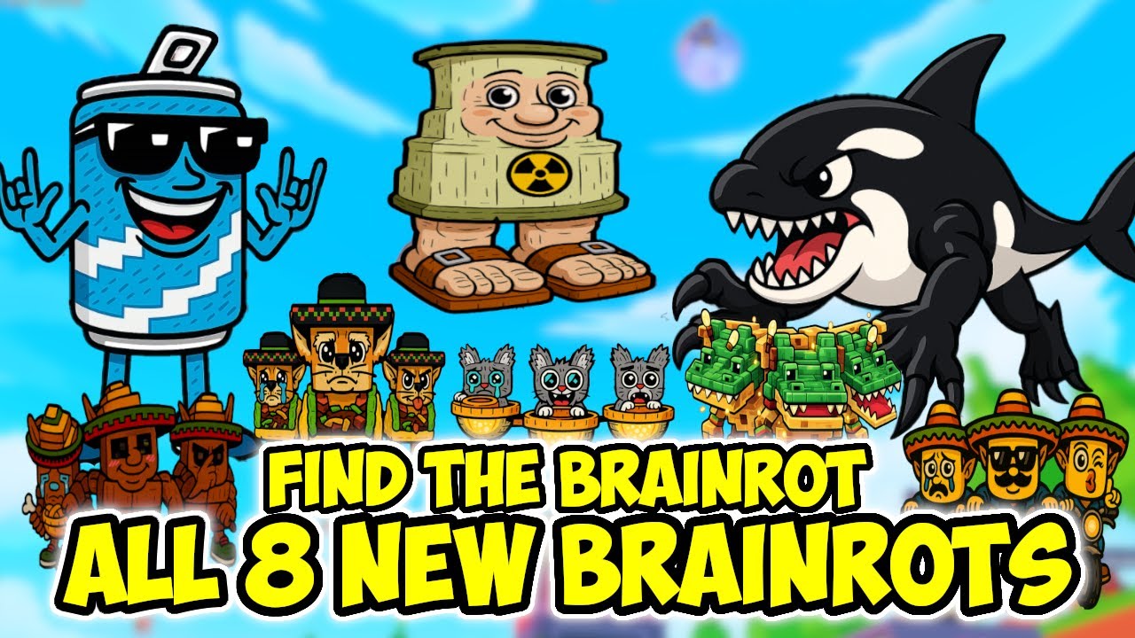 How to get ALL 8 NEW BRAINROTS in Find the Brainrot 264 Roblox